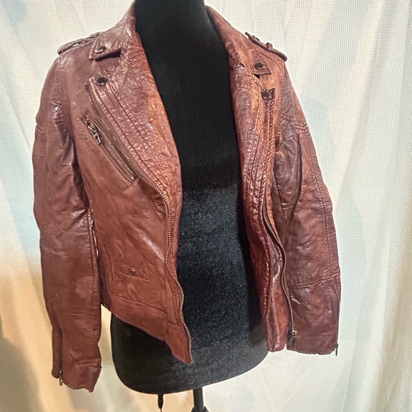 Blank NYC Leather jacket moto style - Picture 12 of 16
